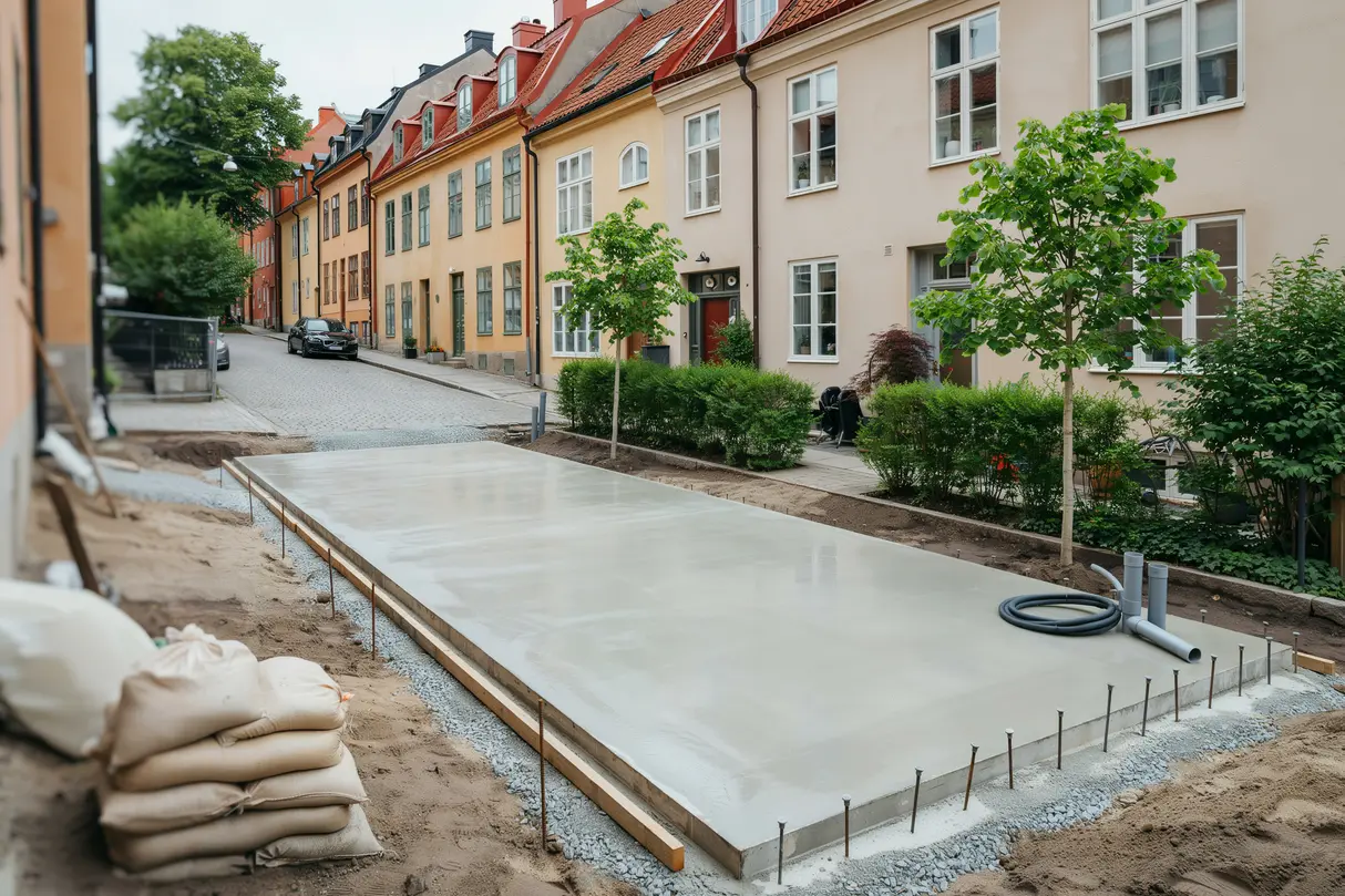 gjutning av husgrund f r bostadshus i s dermalm