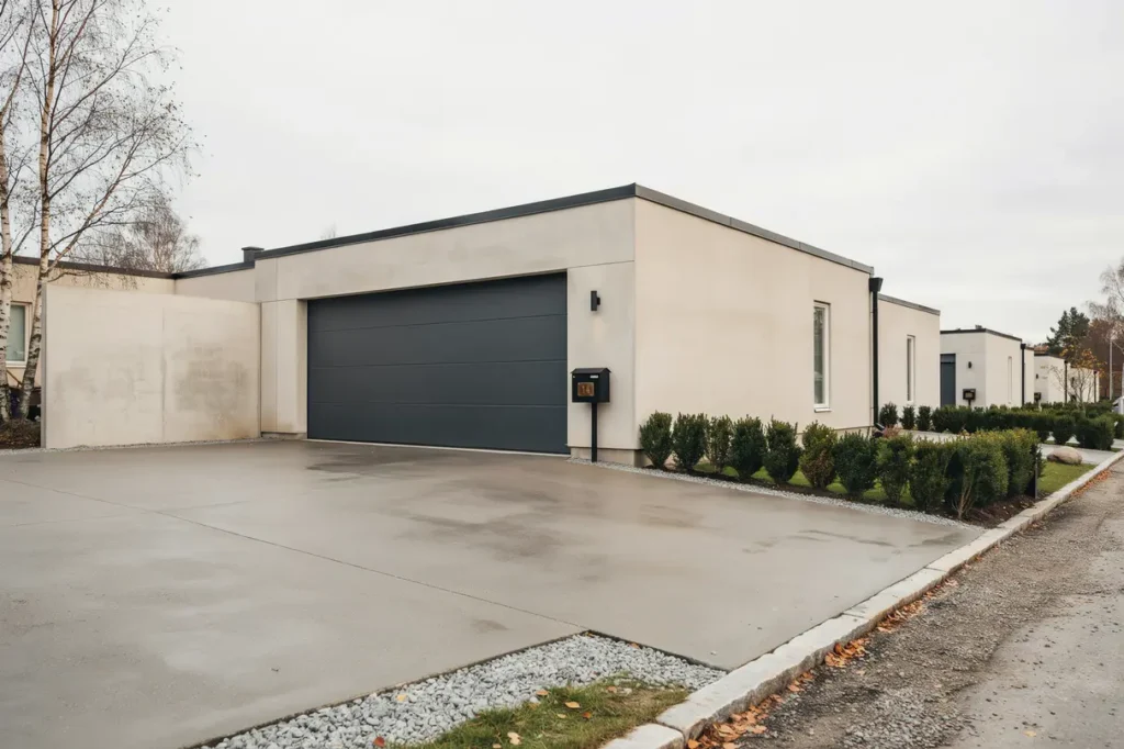 betongrenovering av garageinfart vid bostadsr ttsf rening i rsta