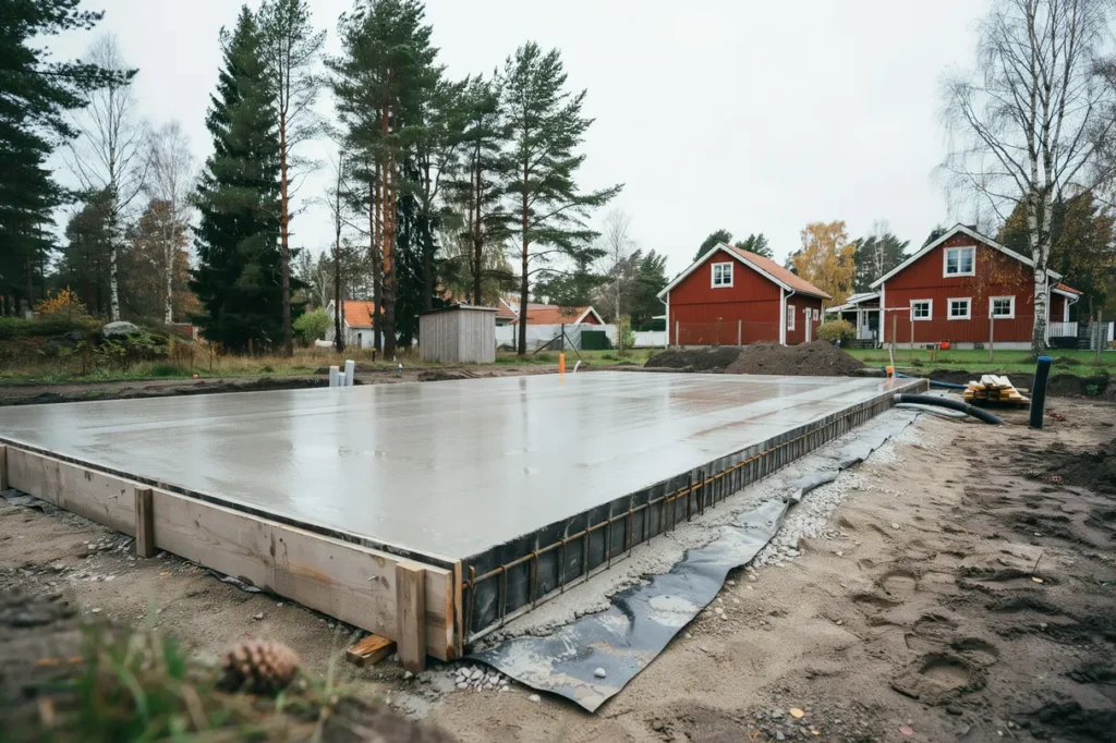 gjutning av betongplatta s planerar du r tt tjocklek isolering och underarbete f r ett h llbart resultat